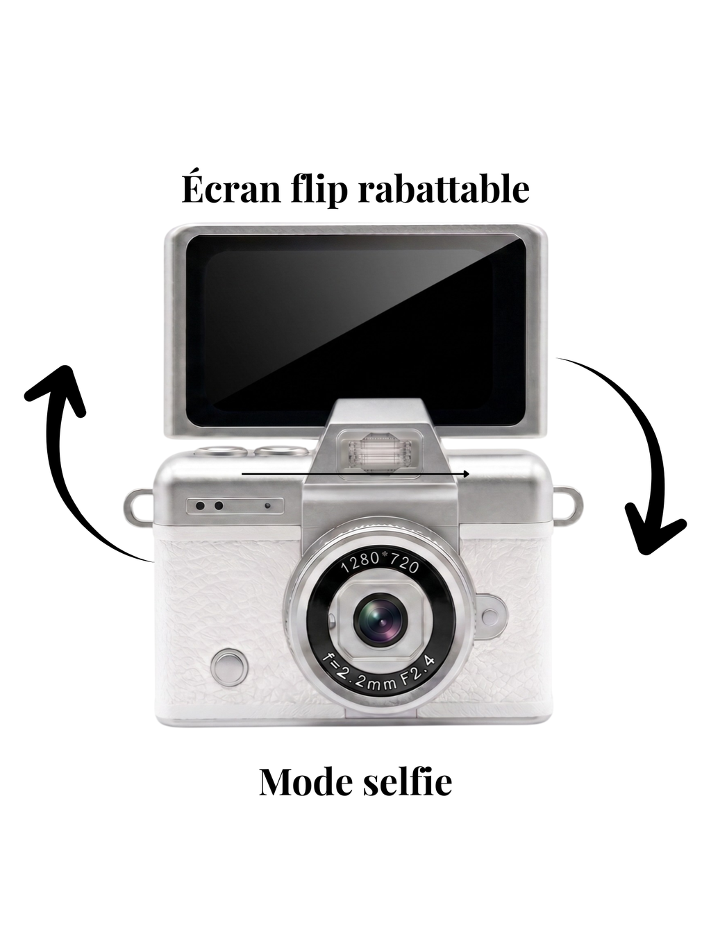 Snap Flip — Appareil Photo Vintage Écran Rabattable