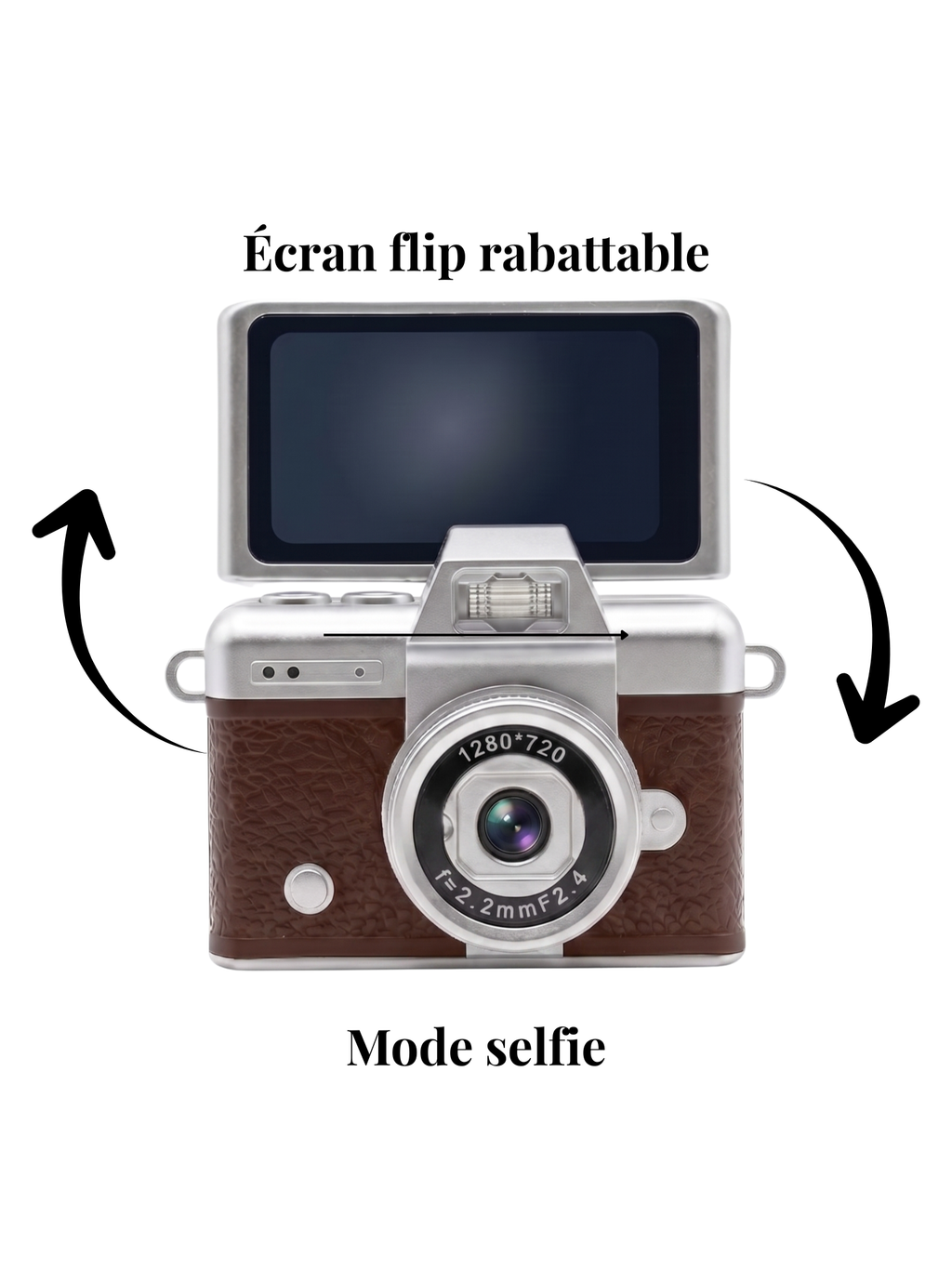 Snap Flip — Appareil Photo Vintage Écran Rabattable