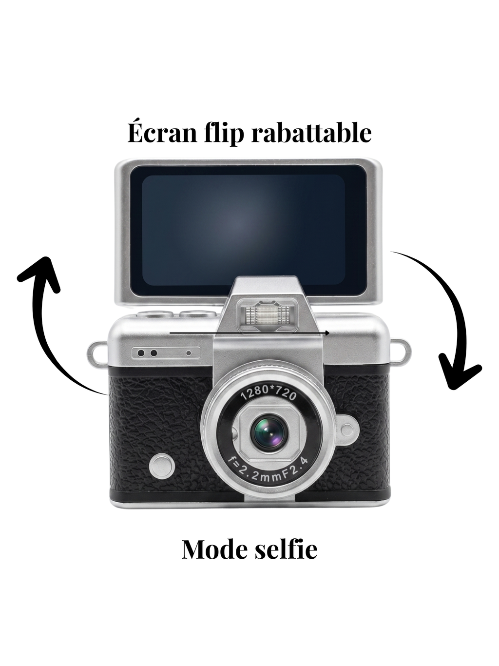 Snap Flip — Appareil Photo Vintage Écran Rabattable