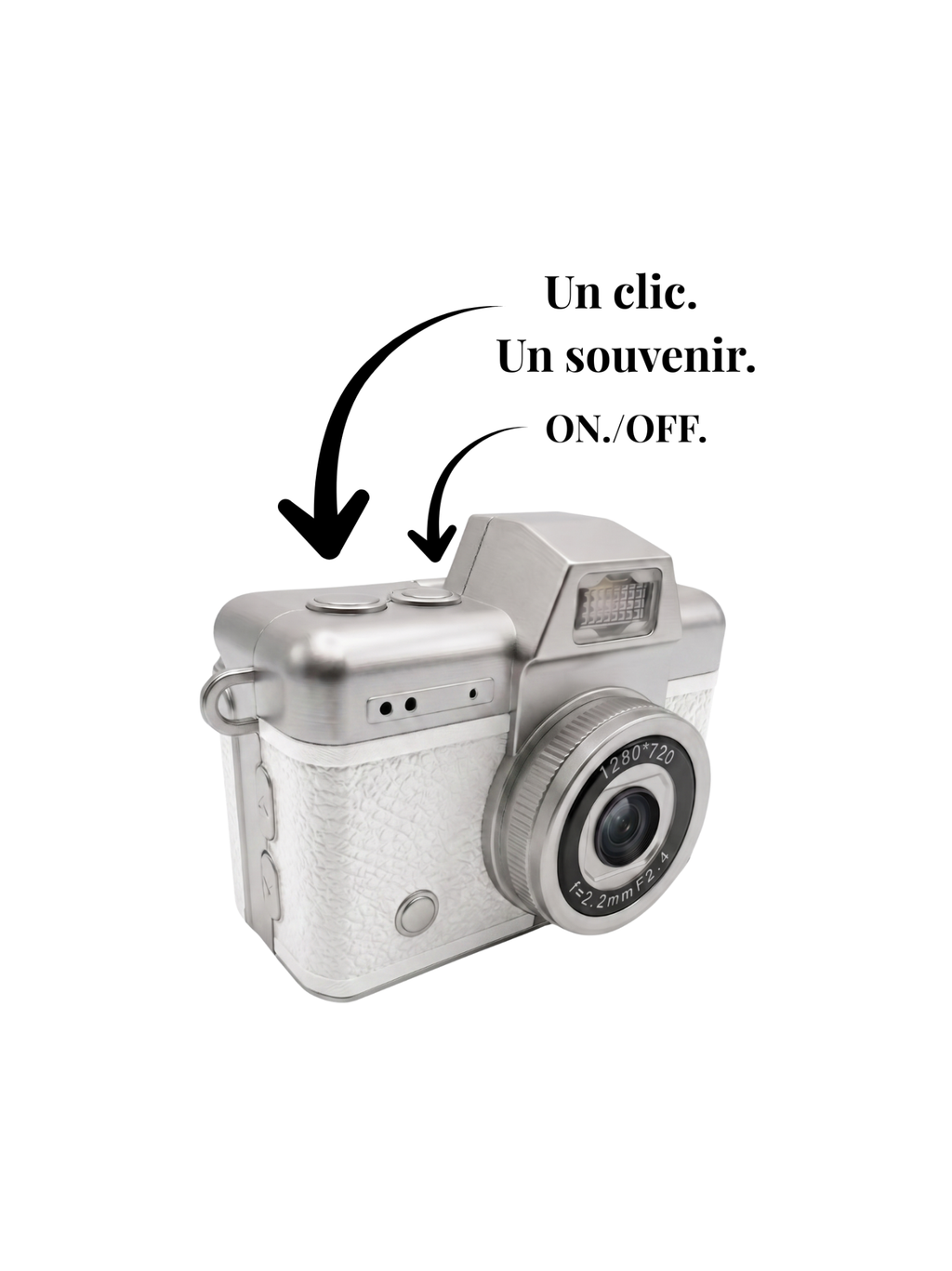 Snap Flip — Appareil Photo Vintage Écran Rabattable