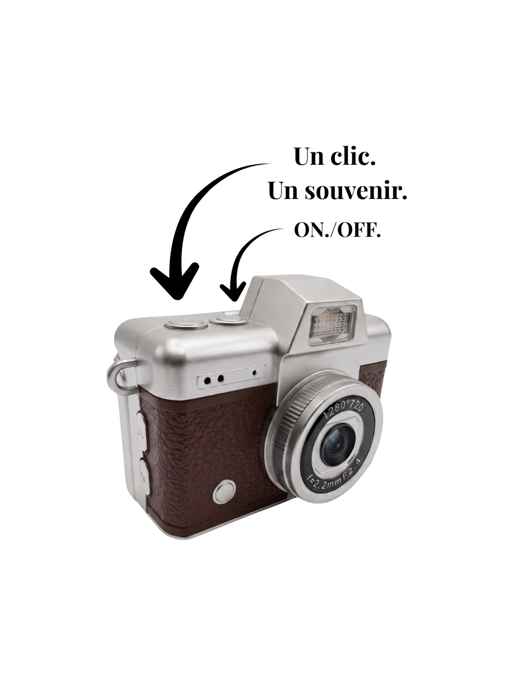 Snap Flip — Appareil Photo Vintage Écran Rabattable