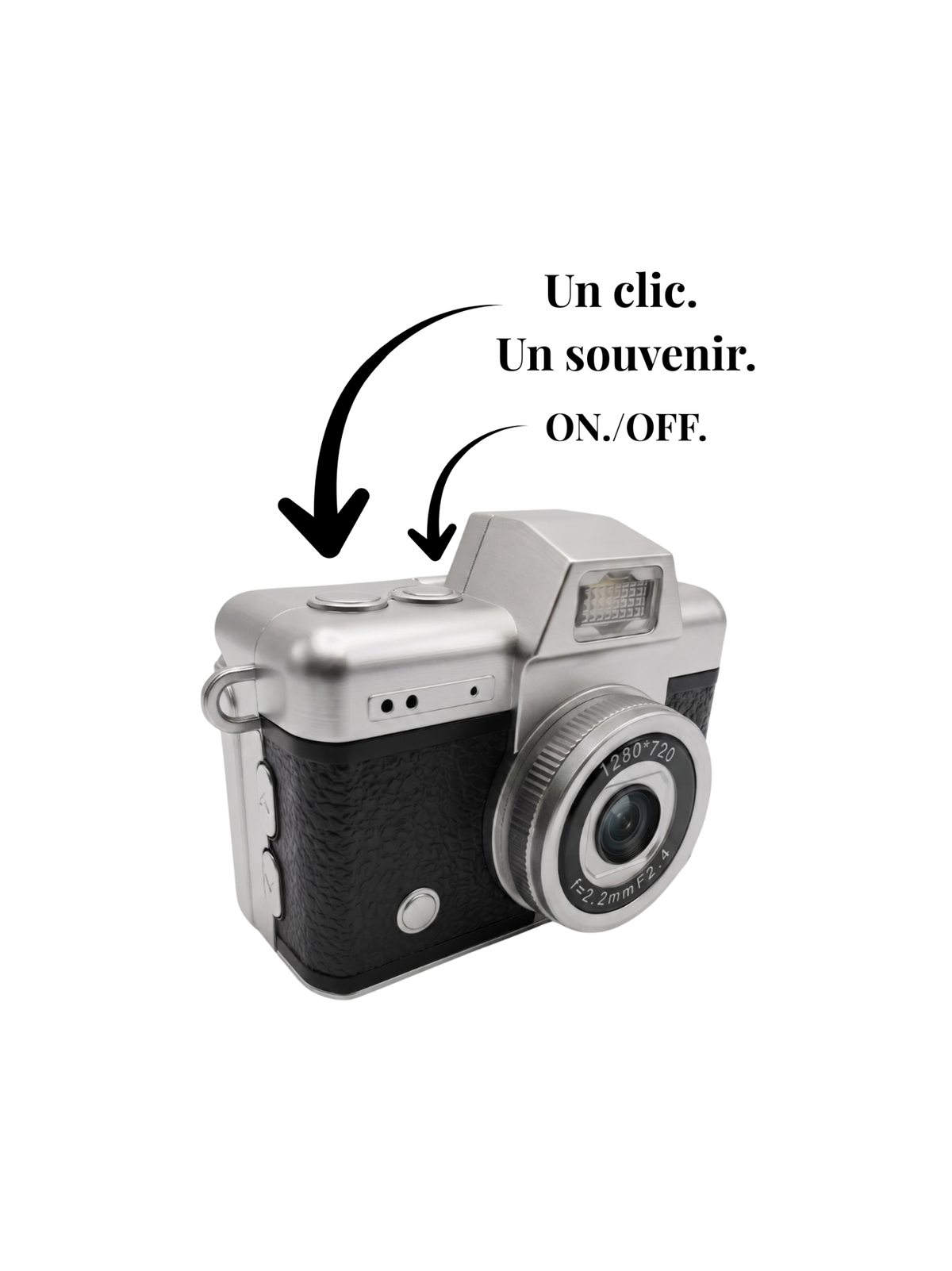 Snap Flip — Appareil Photo Vintage Écran Rabattable