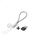 Câble USB-C — Transfert & Recharge + Adaptateur USB-A
